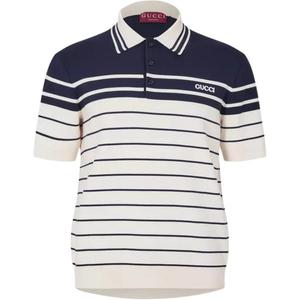 Поло с вышивкой GUCCI, белый