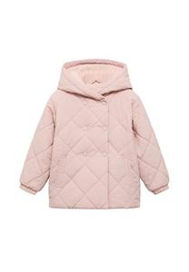 Зимнее пальто Mango Kids HOOD QUILTED , Pink