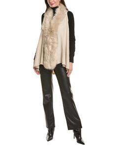 Вязаный жилет Surell Accessories Surell Accessories, белый