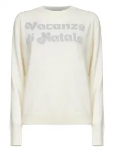 Джемпер с жаккардовой вышивкой Mc2 Saint Barth, белый