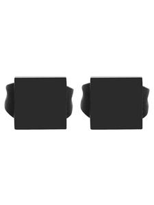 Adeliás Серьги унисекс - серьги-гвоздики из нержавеющей стали черного цвета