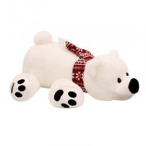 Плюшевая кукла Big Nose Polar Bear высотой 28см/36см/43см Happy Fish, белый
