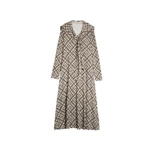 Женское платье с длинными рукавами ELLE, темно-коричневый