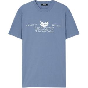 Футболка с логотипом VERSACE, синий