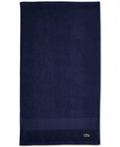 Антимикробное полотенце для рук Heritage из хлопка Supima, 40 см x 76 см Lacoste Home, Navy, Hand Towels