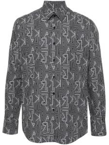 Karl Lagerfeld рубашка с логотипом, черный