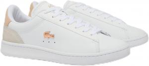 Женские кроссовки Lacoste Carnaby, белый/розовый/светло-розовый