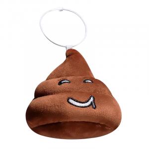 Креативный брелок-шутка в виде мультяшного кала плюшевый кукла подвеска высота 10см MERCONSER