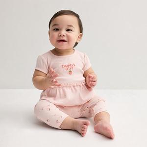 Боди с коротким рукавом и штанишки с принтом фруктов Carter'S