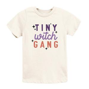 Футболка с короткими рукавами и рисунком для малышей Tiny Witch Gang The Juniper Shop, цвет Cream