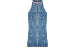 DIESEL Женское платье без рукавов светло-голубого цвета