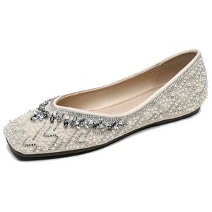 Туфли Casual Shoes Women's City camel, Beige Square Toe