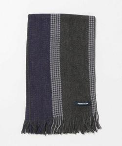 Шарф из шерстяной смеси с узором «гусиная лапка» Union Station, цвет Purple