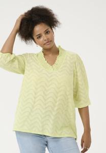 Блуза VITANA Kaffe Curve, зеленый