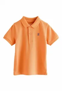 Однотонная стандартная рубашка поло с коротким рукавом Next, Bright Orange
