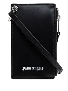Карточница на молнии Palm Angels, черный