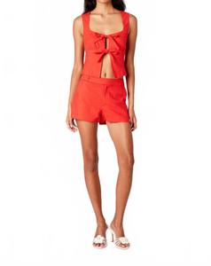 Топ Carolina Ribbon вишневого цвета Nia, Cherry