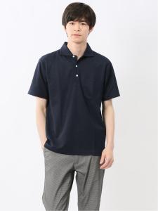 Поло с коротким рукавом из сетчатой ткани Добби NOTABENE Mfeditorial, цвет 75 Navy Blue