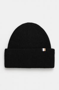 Кепка BOSS из смесовой шерсти, черный
