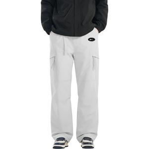 Пуховик Unisex утепленные и флисовые карго-штаны WARRIOR, snow mountains серый (diy badge)