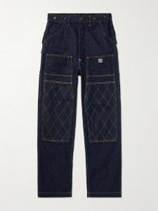 Прямые джинсы Lumber со вставками KAPITAL, индиго
