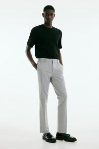 Элегантные облегающие брюки H&M, серый
