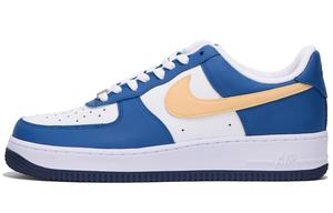 Nike Кроссовки Air Force 1 с противоскользящим покрытием, износостойкие, низкие, мужские, белые, синие