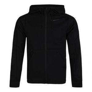 Куртка Nike Therm logo Training Hooded Jacket Black, черный