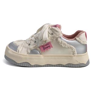 City camel Низкие парусиновые туфли женские бежево-розовые