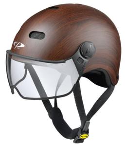 CP HELMETS Велосипедный шлем Carachillo Urban с козырьком (прозрачный) из кубического дерева, мягкий на ощупь, унисекс