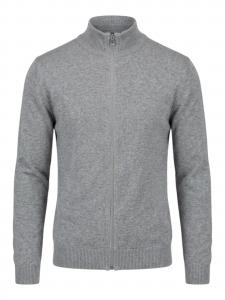 TEESHOPPEN Вязаный кардиган в сером цвете