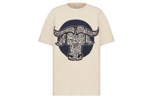 Ежеквартальные новинки Футболка мужская Off White Dior, кремовый