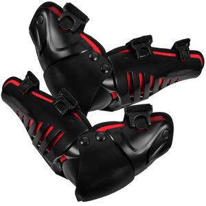 Мотоциклетные наколенники для мужчин, эргономичная спортивная защитная экипировка с амортизацией ударов, дышащие наколенники для фитнеса, езды на велосипеде, коньках, сноуборде и других видах активного отдыха на открытом воздухе SOPOTUTU, Red