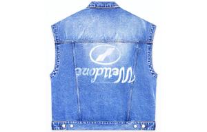 Футболка-майка унисекс синяя FW22 WE11DONE