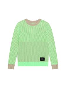 Свитер maglioncino a costine bambino Calvin Klein, зеленый