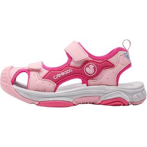 Детские сандалии с низким верхом, противоскользящие, с защитой от ударов и дышащие CAMKIDS, розовый