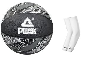 PEAK Резиновый баскетбольный мяч blue gray размер 7 тренировочный unisex