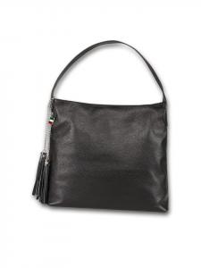 Кожаная сумка через плечо Florence, черная, примерно 40 см Florence