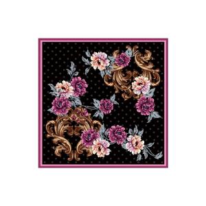 Шелковый шарф Women's ELLE, фиолетовый[gift box set+silk scarf buckle]