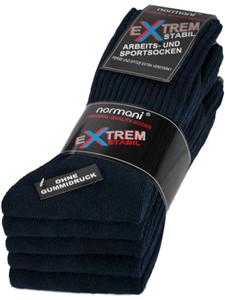 Normani 10 пар чрезвычайно прочных рабочих и спортивных носков темно-синего цвета