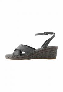 Босоножки на танкетке REGULAR FIT - FOREVER COMFORT CROSS-OVER - Espadrilles Next, пятнистый серый