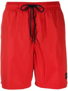 Купальник с нашивкой-логотипом Paul & Shark, красный