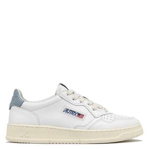 Кожаные низкие кроссовки Autry Medalist, leat/leat white/slvblue