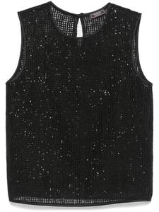 Peserico топ рыхлой вязки, черный