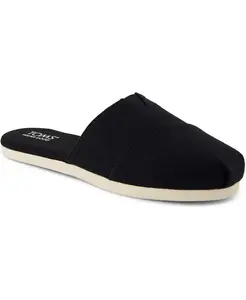 Женские альпаргаты-эспадрильи на плоской подошве без задника TOMS, черный