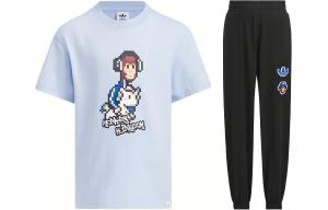 Спортивный костюм Adidas Originals, белый/черный