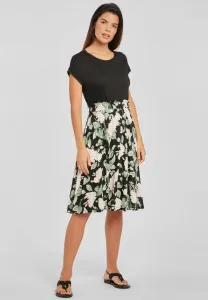 Трикотажное платье Buffalo, Schwarz Rosa Bedruckt