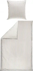 Двустороннее постельное белье серо-белого цвета 1x 155x240 см + 1x 80x80 см Erwin Müller