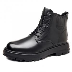 MODENGPAN Короткие мужские ботинки Martin 3 см, черные