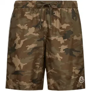 Moncler Шорты для бега с камуфляжным принтом
